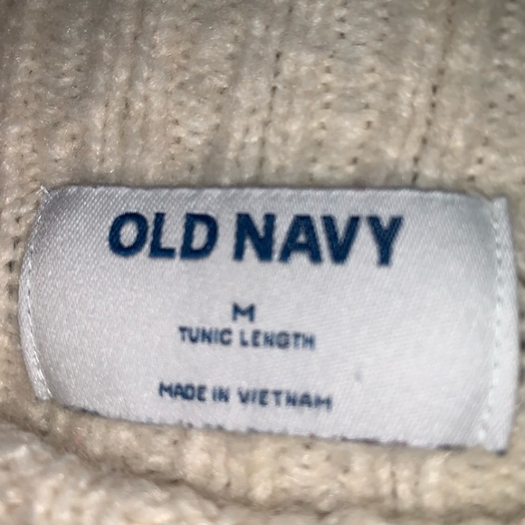 Old Navy White Tunic Sweater - Picture 2 of 6